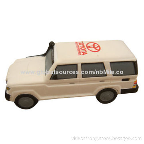 PU stress toy in car shape, made of PU foam, customized designs are acceptedNew